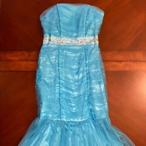 Formal blue dress